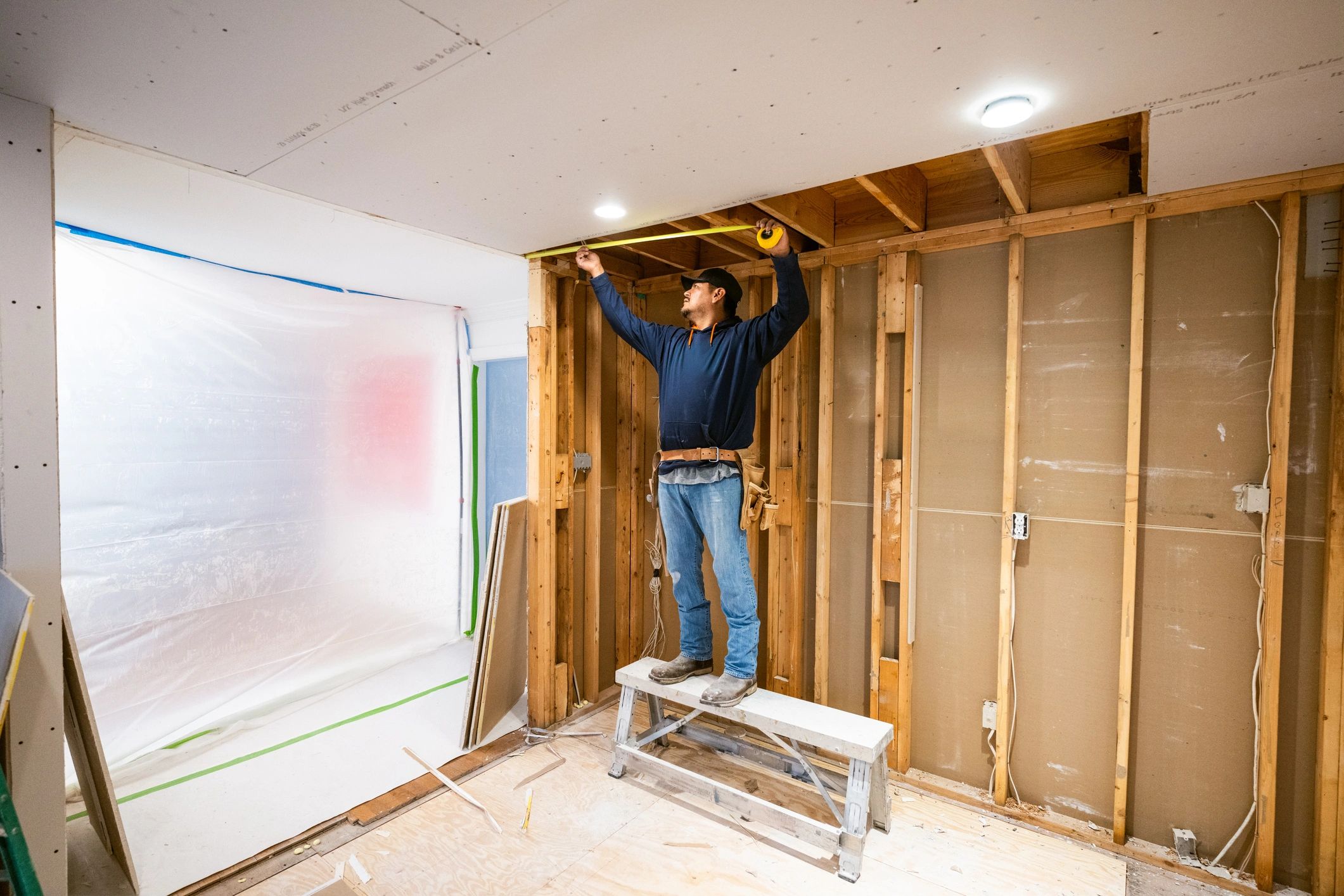 technician installing ethernet cable